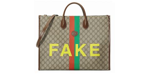 fake not gucci|Gucci Puts an Irreverent Spin on its Logo With the Fake Not Motif.